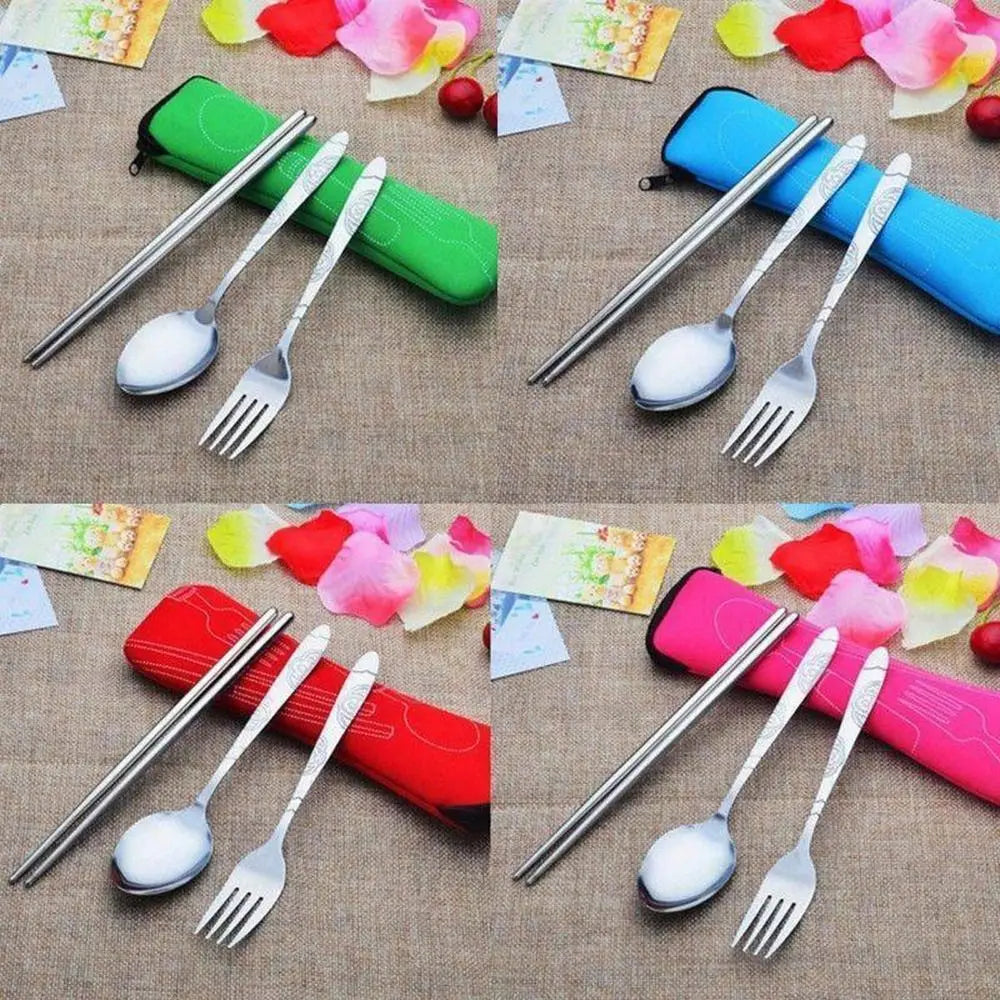 Bolsa de vajilla de embalaje de viaje, alta calidad, portátil, sin vajilla, bolsas para cubiertos, Picnic, tenedor, cuchara, estuche para vajilla