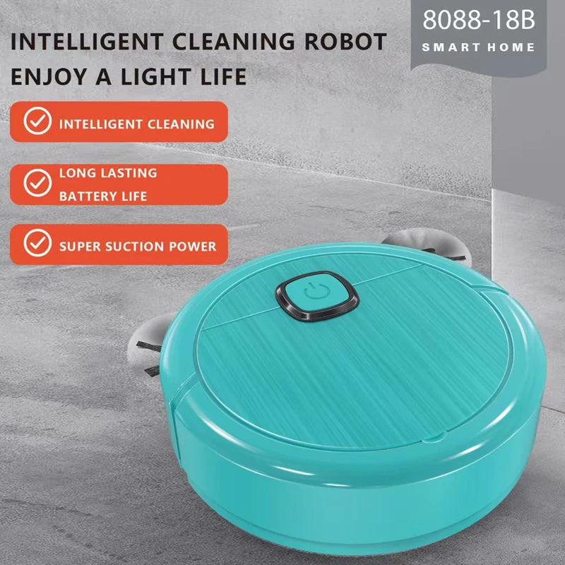 Robot Aspirador 3 en 1, Automático, con Función de Trapeador, Diseño Delgado, Potencia Automática Inteligente, Limpiador para el Hogar, 2026