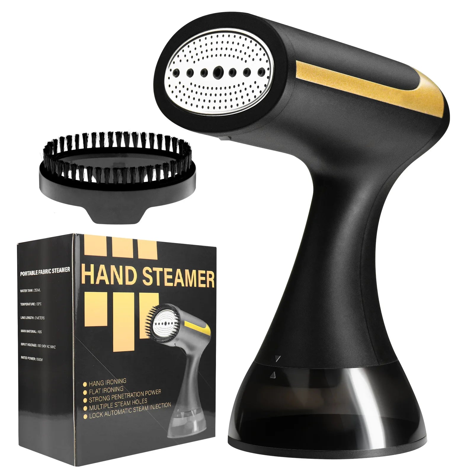 HOMEFISH-máquina de planchar portátil de mano, plancha de vapor para el hogar, pequeña máquina de planchar húmeda colgante para el cuidado de los tejidos, 1500W