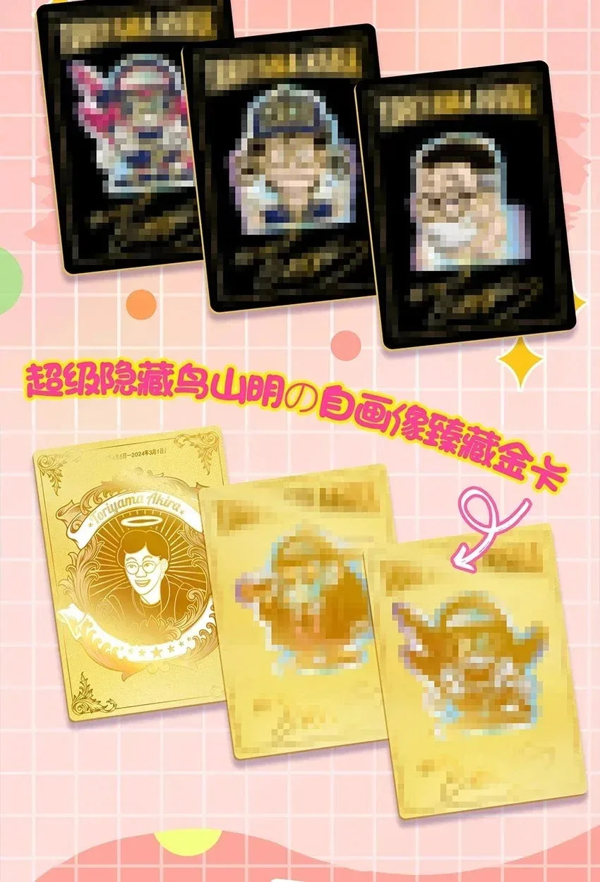 Tarjetas Arale originales Akira Toriyama, figuras de autorretrato, tarjeta rara SE SP BP, periferia de animé, tarjeta coleccionable, juguete para regalo