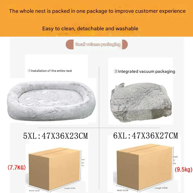 Cama gigante para perros para humanos, cama de esponja de felpa para humanos y perros, colchón informal tanto para humanos como perros.