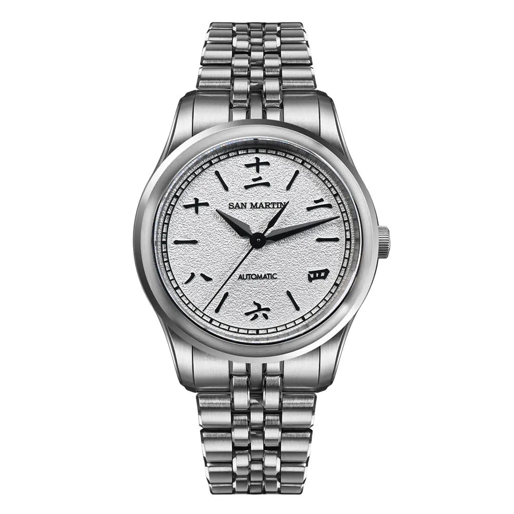San Martin nuevo reloj Gada de 39mm estilo chino diseño Original Sunburst JianZhan Miyota 90S5 vestido de hombre mecánico automático SN0144