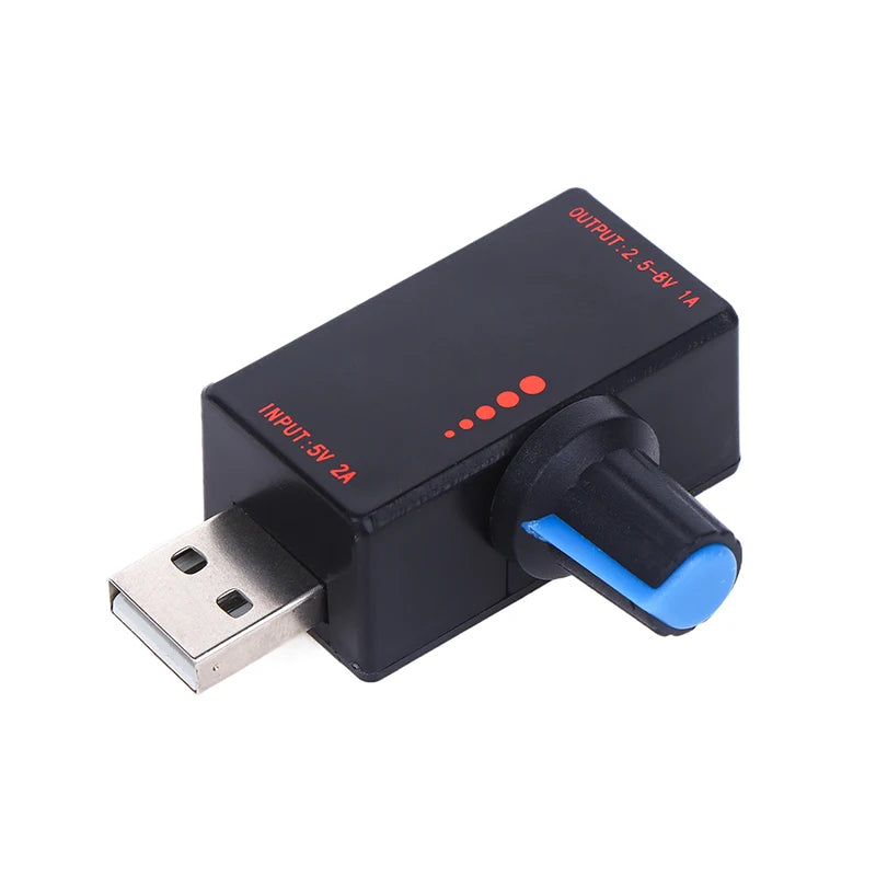 Controlador de velocidad por inducción para ventilador de 5W DC5V2A con interruptor, protección USB, tipo C, controlador de ventilador de refrigeración para portátil y teléfono móvil