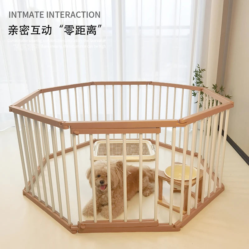 Jaula para perros fuerte y duradera, valla interior suave para mascotas, vallas para perros antioxidantes, diseño creativo, fácil instalación, suministros de productos para mascotas