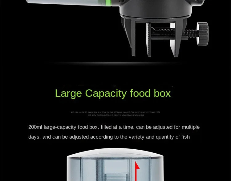 Alimentador automático de pecera, alimentador de sincronización inteligente, alimentador de peces dorados, aparato de alimentación de acuario de peces de gran capacidad