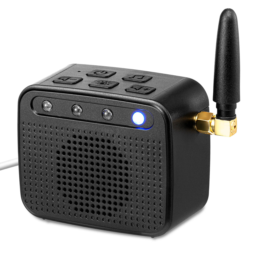 Timbre externo Earpanda para teléfono celular, timbre con luz para personas con discapacidad auditiva - Tonos de llamada de 120 dB, luz intermitente brillante