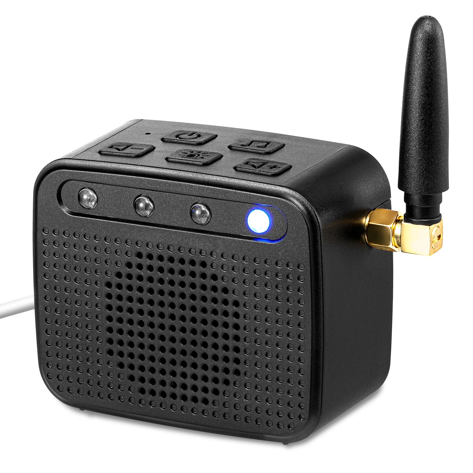 Timbre externo Earpanda para teléfono celular, timbre con luz para personas con discapacidad auditiva - Tonos de llamada de 120 dB, luz intermitente brillante