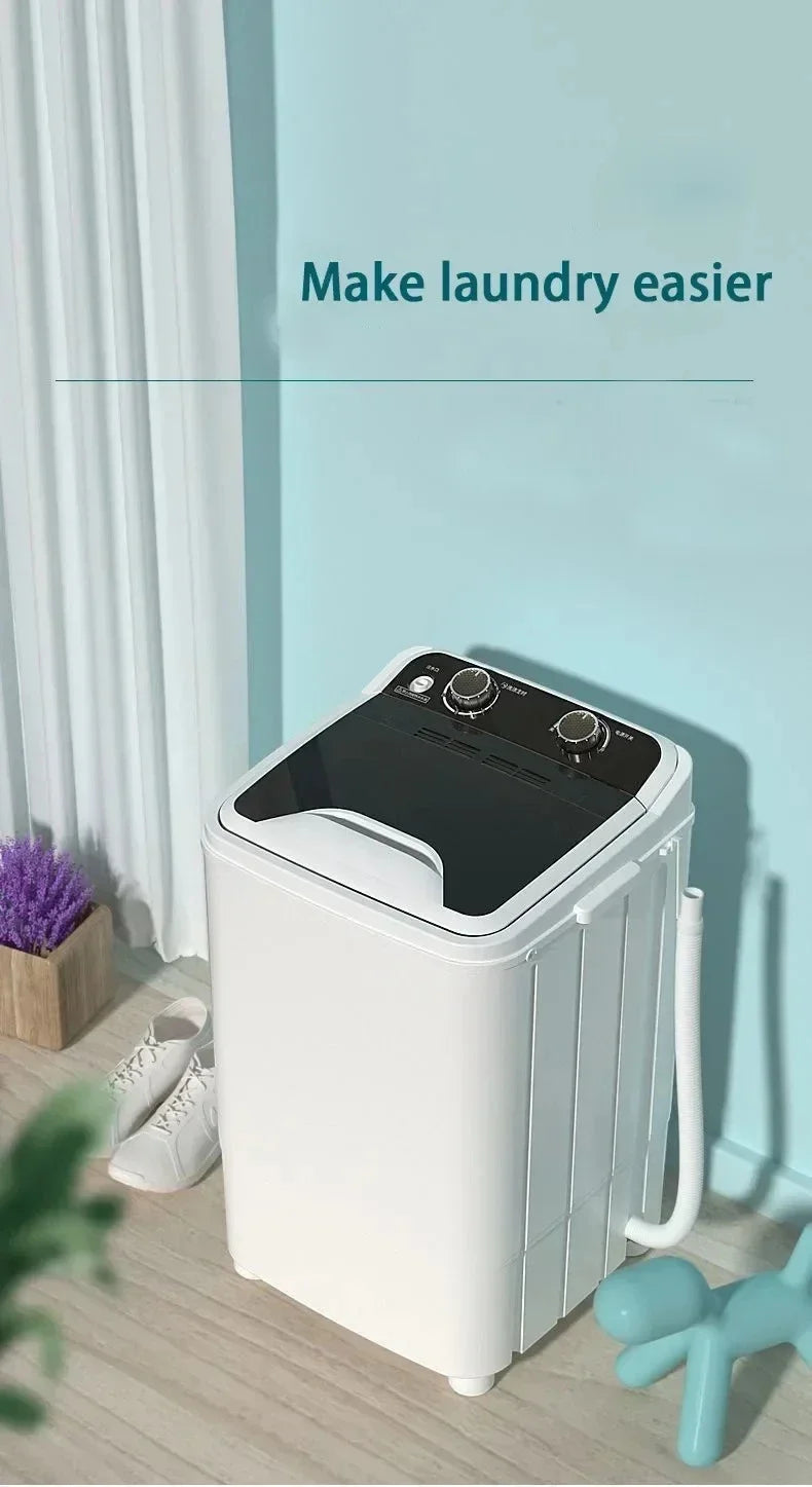 Venta caliente del hogar 7.5L 3 en 1 mini lavadora portátil de cubo grande con función de lavado y vibración, gran capacidad