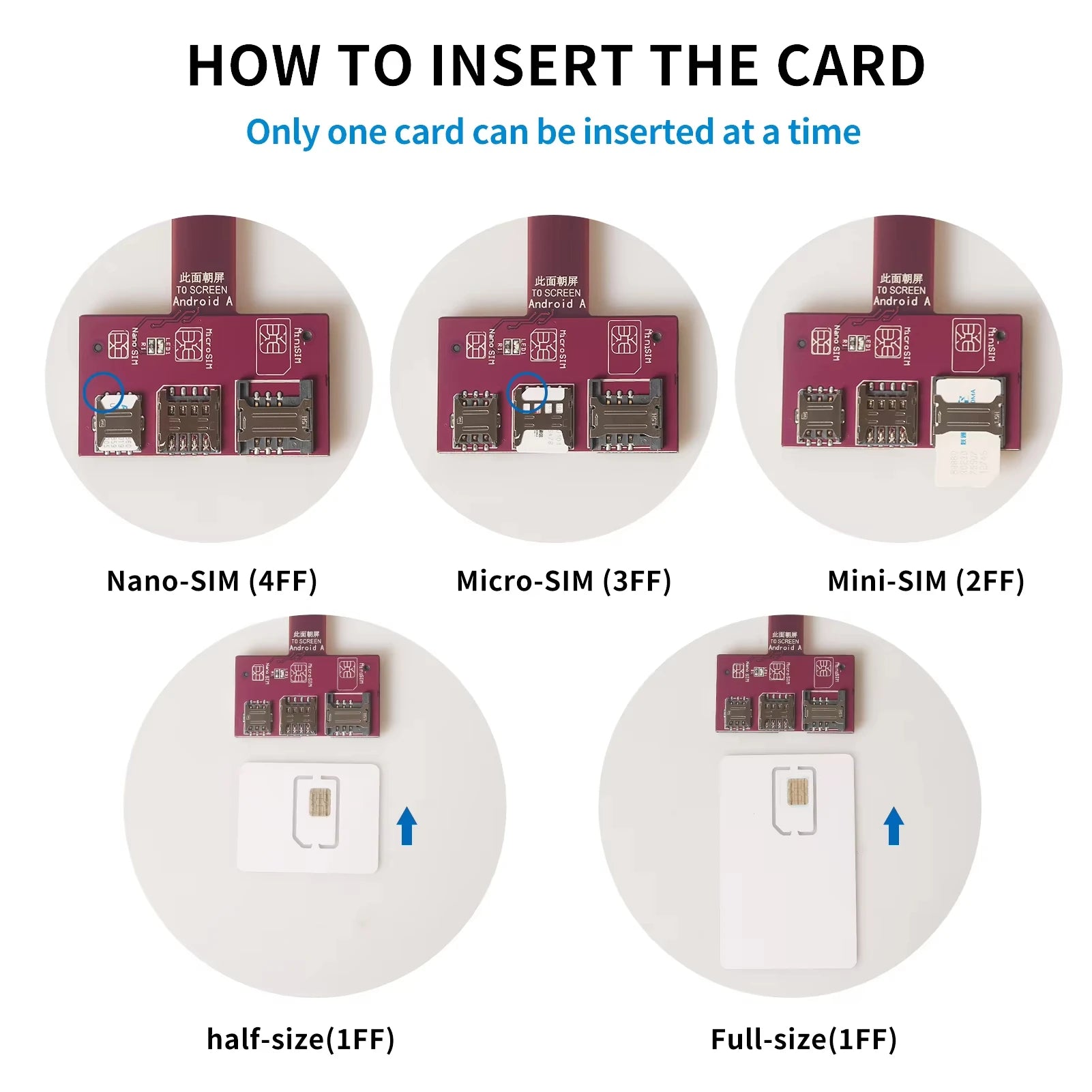 TPC para iPhone tarjeta SIM 4 en 1, adaptador de ranura para tarjeta externa, cambiador de tarjeta rápido, soporte para lector de tarjetas SIM para iPhone, reinicio gratuito Nano