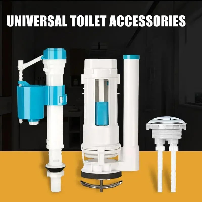 Válvulas de llenado de tanque de inodoros, Kit de Accesorios de reparación de tanque de agua ajustables para accesorios de inodoro de 20cm-28cm, válvula de agua Universal