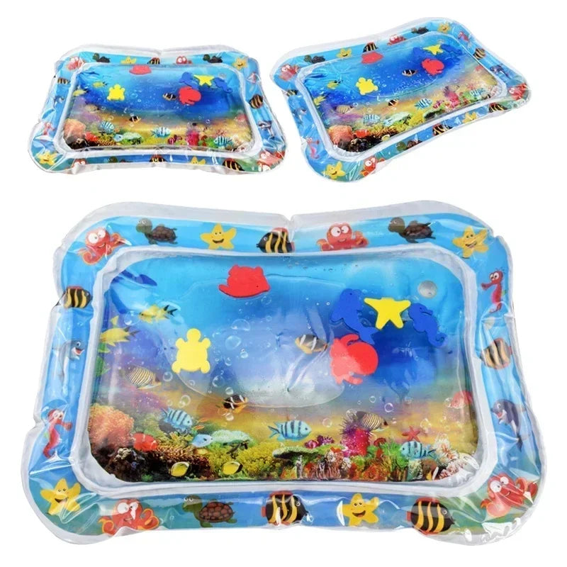 Estera de juego de agua para bebé, cojín inflable de PVC para tiempo de barriga infantil, almohadilla de agua para niños, juguetes de actividades de desarrollo de educación temprana