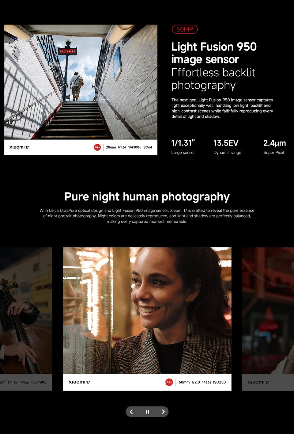 【Versión Global】 Xiaomi 17 Smartphone 5G 12GB RAM Batería de 6330mAh Cámara Leica de 50MP HyperCharge de 100W Snapdragon ®   8 Elite Gen 5