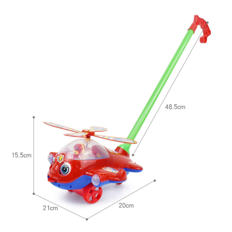 Andador de juguete para bebé, juguete de empuje manual para niños pequeños, avión, coche de juguete, juguete para caminar para niños, niños y niñas al aire libre