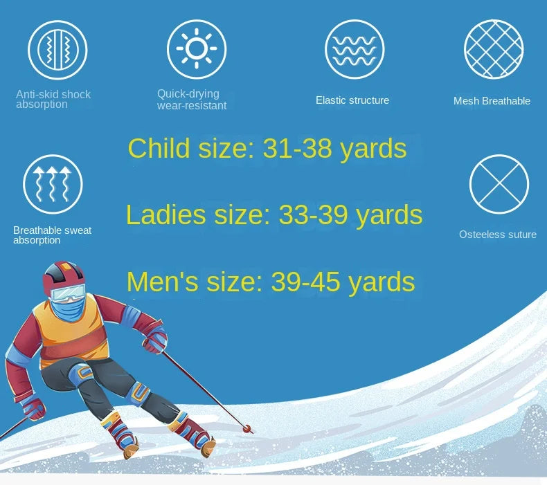 Calcetines de esquí profesionales para niños, calcetines de nieve gruesos, cálidos para otoño e invierno, calcetines de toalla para senderismo al aire libre para adultos