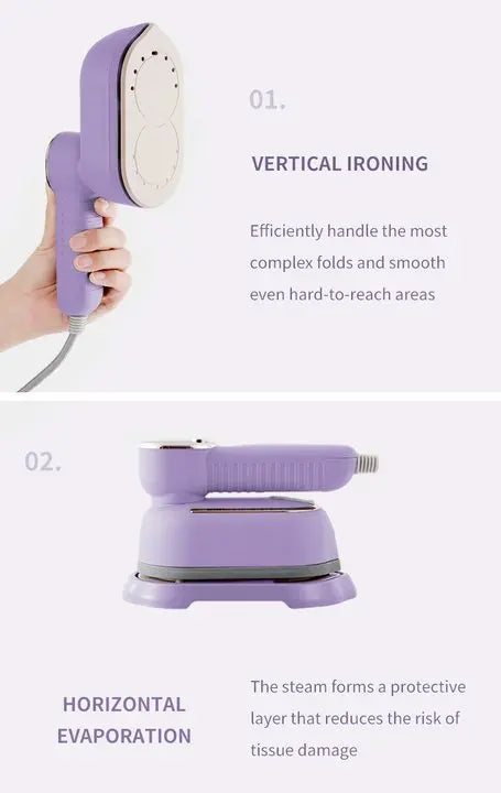 Máquina de planchar de mano pequeña, máquina de planchar a vapor para el hogar, máquina de planchar colgante portátil, plancha de vapor