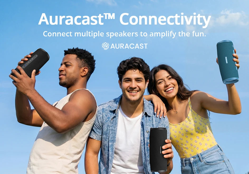 Tronsmart bocina bluetooth Mirtune C3 Plus de 50W, Versión Mejorada con BT6, Auracast ™   Equipo de Camping 2026 con Sincronización y Resistencia al Agua IPX7