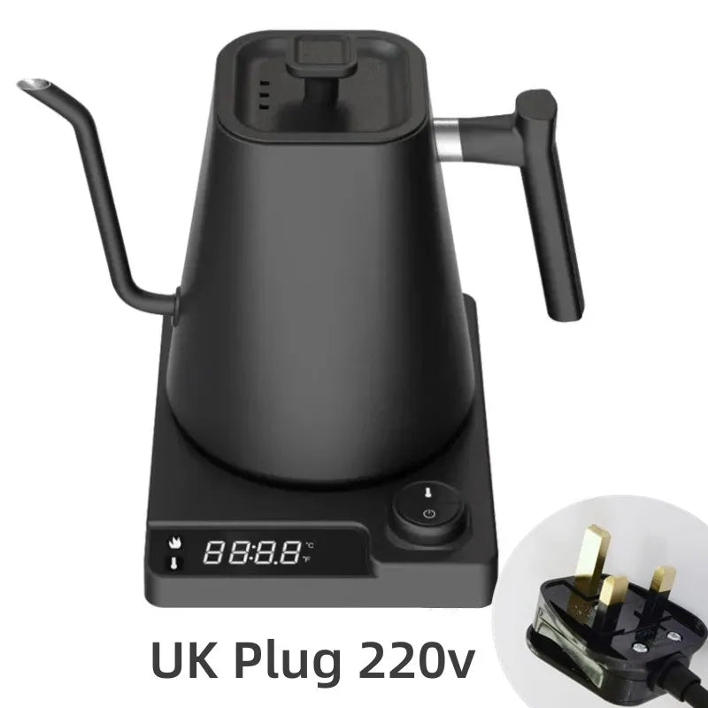Hervidor eléctrico de cuello de cisne de 1200W con Control de temperatura, hervidor eléctrico para café y té, cafetera de 110v/220v