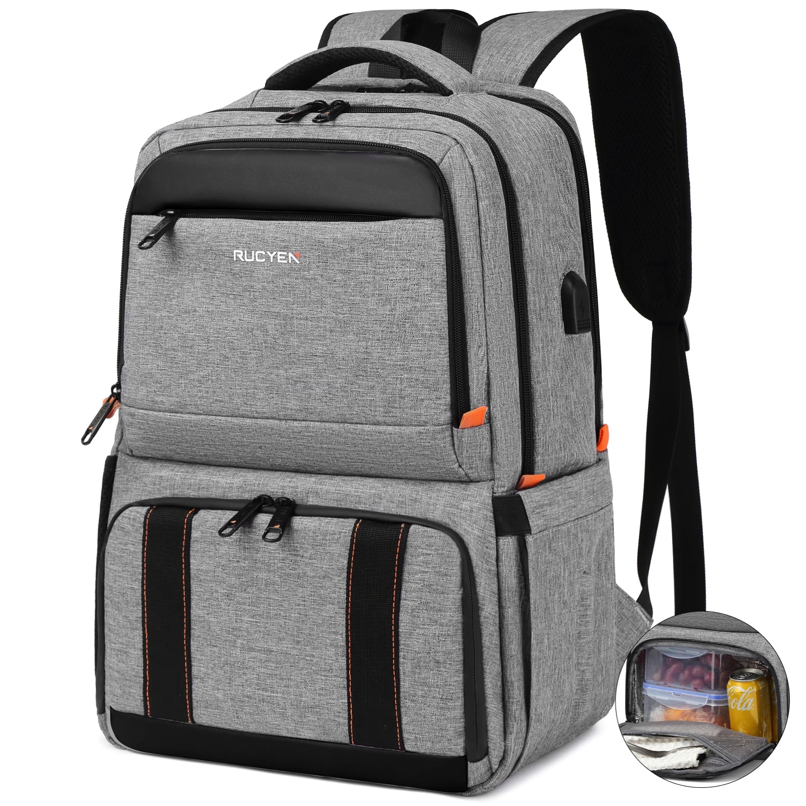 Mochila para el almuerzo, bolsa de Picnic con aislamiento, bolsa de viaje multifuncional, gran capacidad, Picnic al aire libre, Camping, mochila impermeable