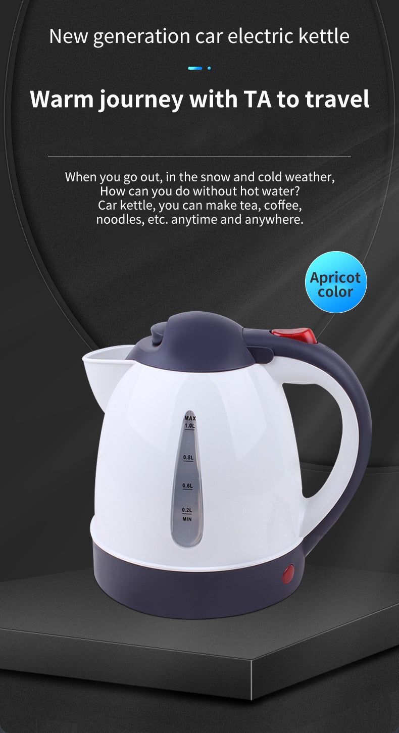 Hervidor de coche portátil, venta al por mayor, camión grande, hervidor eléctrico de 12v y 24v, encendedor de cigarrillos, taza para hervir té, 1000ML