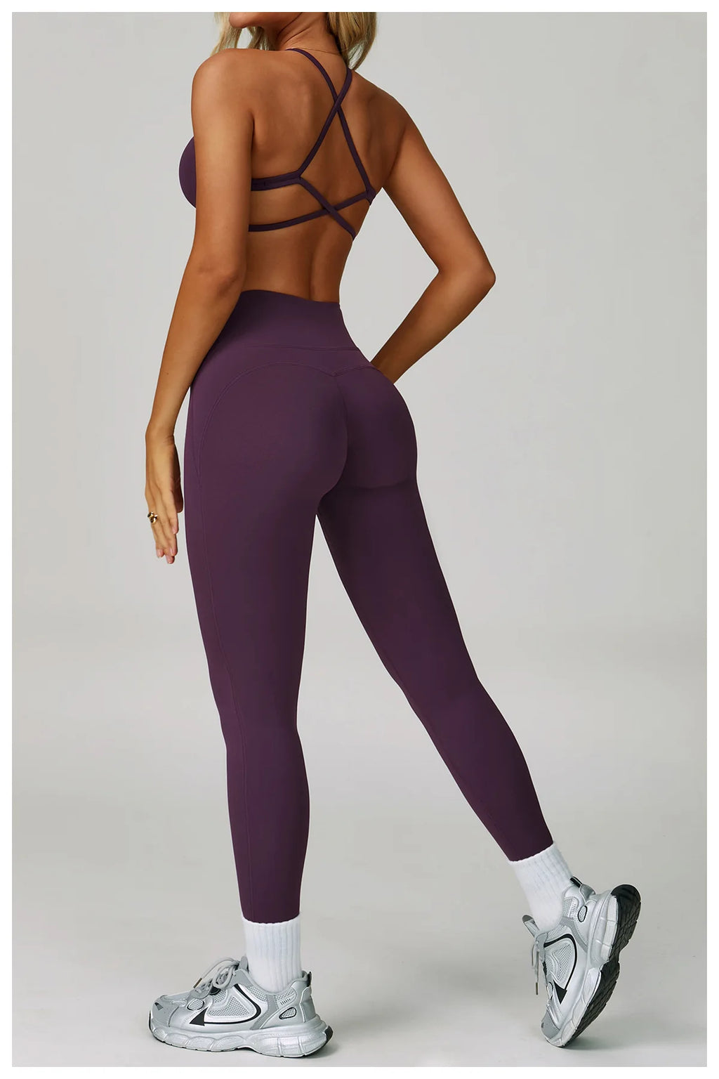 Conjuntos de 2 uds de chándal para mujer, ropa deportiva, conjuntos de Yoga, ropa deportiva, sujetador de entrenamiento, conjunto de mallas de cintura alta, ropa de gimnasio, trajes deportivos