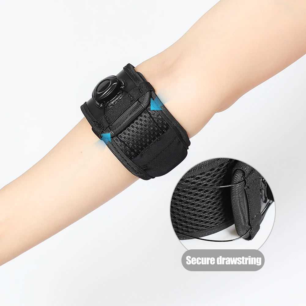 1 correa ajustable para codo de tenis con perilla para alivio del codo de tendinitis para hombres y mujeres, codera, bandas para brazo y antebrazo