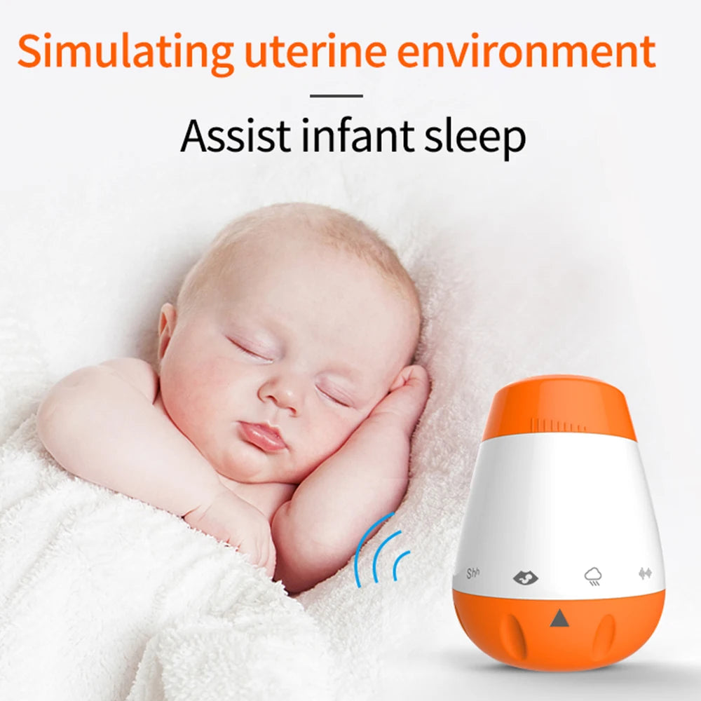 Máquina de Ruido Blanco para Bebés, Sensor de Voz Inteligente, Ayuda para Dormir, Terapia de Sonido, Monitor y Generador de Sonido para Bebés y Adultos