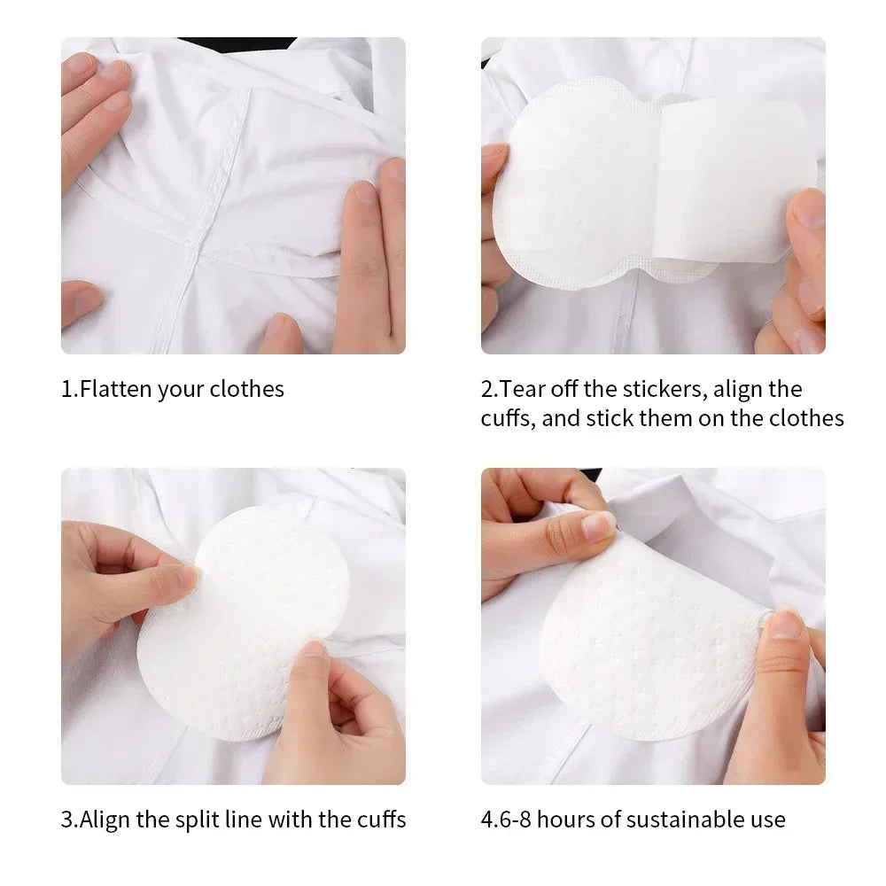 Almohadillas Blancas para Axilas, Absorbentes de Sudor, Desodorantes, Cuidado de las Axilas, para Ropa, Vestidos, Deportes de Verano, para Hombres