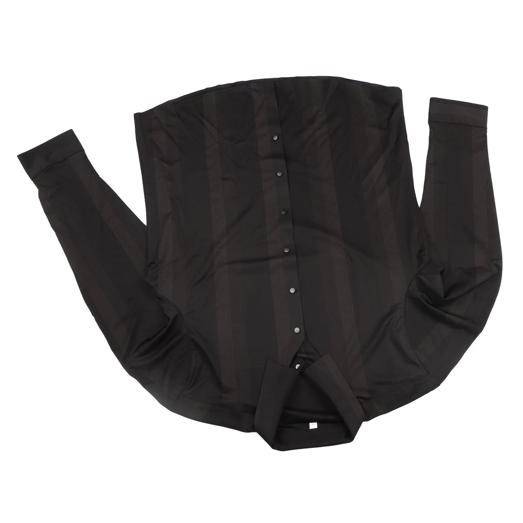 Camisa de manga larga de seda de hielo para hombre, camisa de manga larga para hombre, camisa de planchado sin rieles de alta flexibilidad, camisa de seda de hielo a rayas