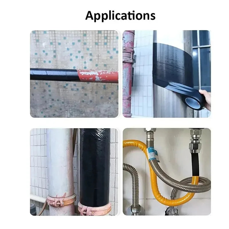 Cinta de reparación impermeable de alta viscosidad: parche a prueba de fugas para sofás y muebles de cuero, corte personalizable