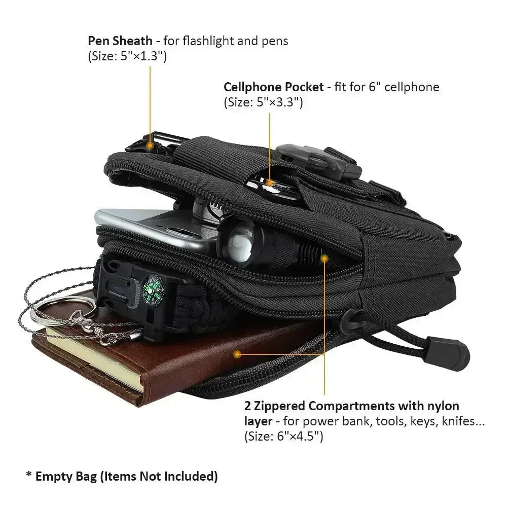 Riñonera Para Hombre, riñoneras colgantes de camuflaje de jungla, riñonera Para deportes al aire libre, bolsas multifuncionales Para Hombre