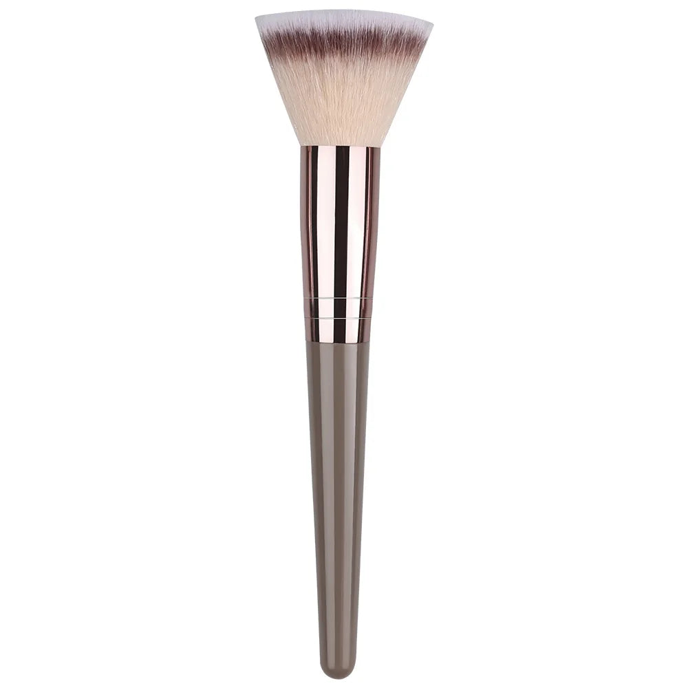 Juego de brochas de maquillaje marrones, herramienta de maquillaje suave portátil, base sintética Premium, correctores, sombras de ojos, maquillaje diario, 1-32 Uds.