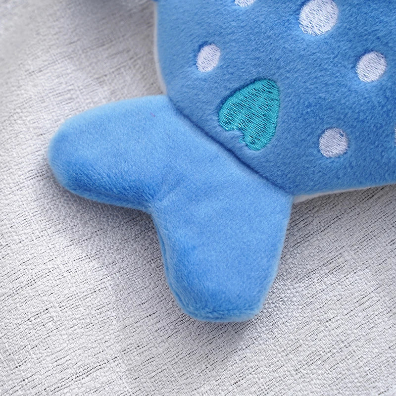 Monedero de Peluche con Diseño de Tiburón Ballena, Cartera Kawaii, Bolsa de Monedas Portátil, Organizador de Monedas para Llaves y Auriculares, Bolsa con Cierre, Regalo para Niños