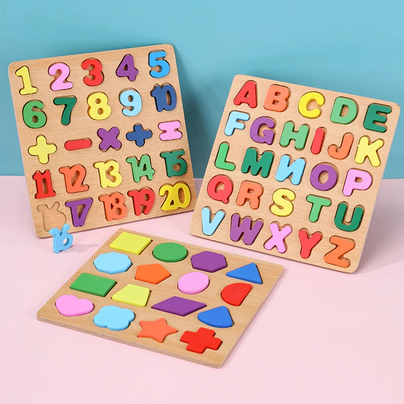 Rompecabezas Montessori para bebés juguetes de madera para niños de 1 2 y 3 años juegos educativos de aprendizaje para niños regalos de cumpleaños para niños
