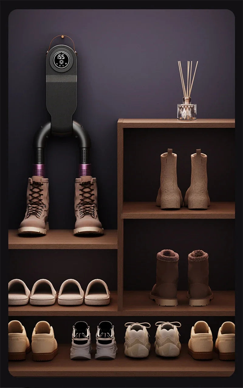 Secador de Zapatos Inteligente con Luz Púrpura, Desodorizante, Portátil, Plegable, con Temporizador, para Otoño e Invierno, Secador Eléctrico para Zapatos y Botas 2026