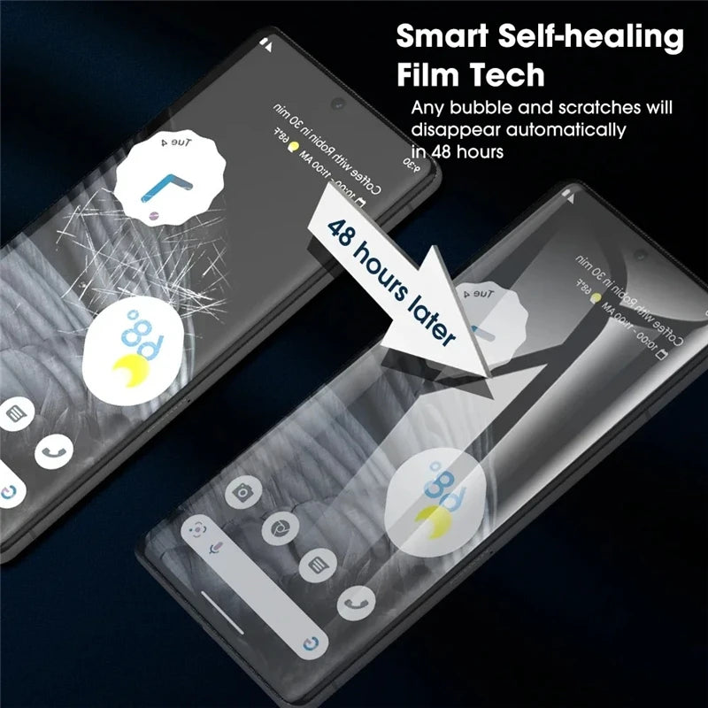 5 uds película de hidrogel para Google Pixel 10 9 Pro XL 9A 8 7 Pro 8A Protector de pantalla para Google Pixel 7A 6A 6 Pro 5 4A 4 XL contraportada