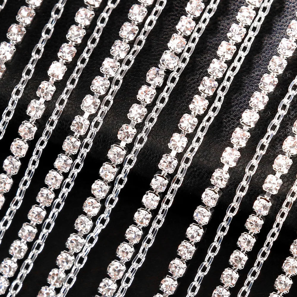 Máscara de diamantes de imitación con flecos para mujer, accesorios de moda para fiestas de baile, tendencia 2026