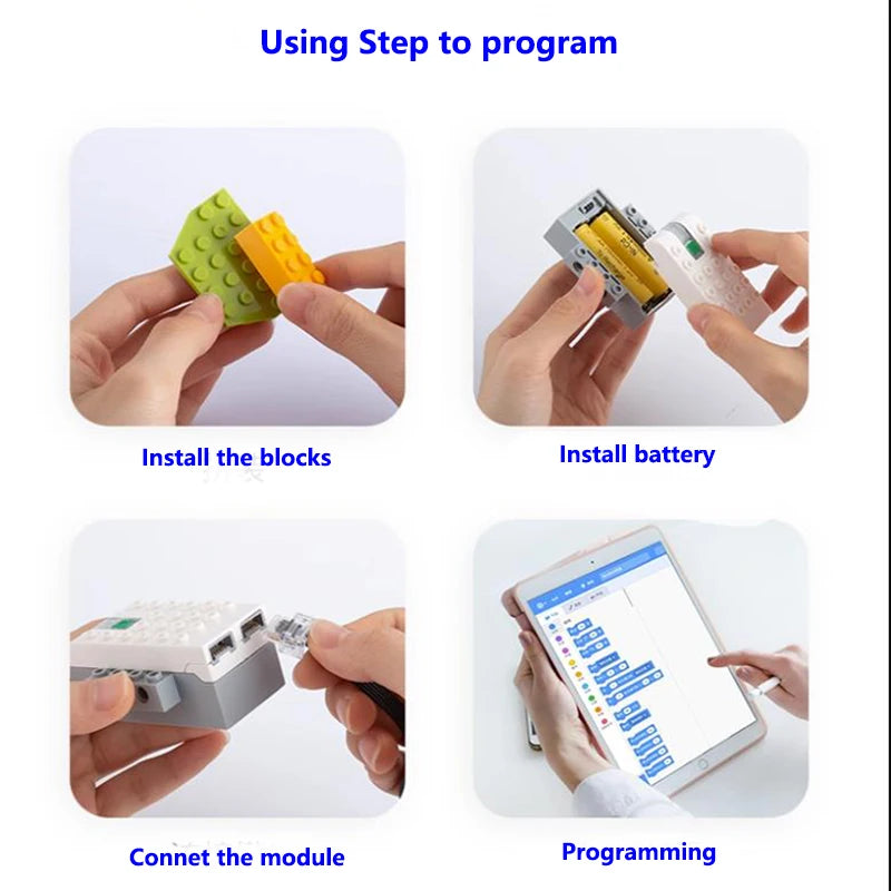 WeDo 2,0 Core Set RC robótica vapor en caja Kit Compatible lego 45300 WeDo bloques de construcción DIY juguetes educativos regalos de navidad