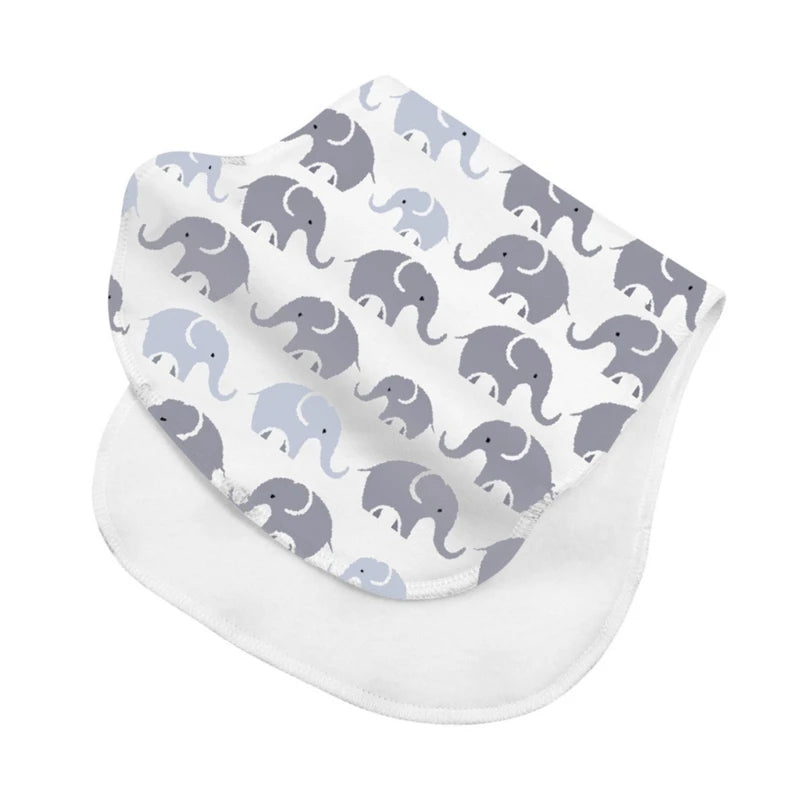 Paños de Bebé de 2 Capas, Baberos Absorbentes para Recién Nacidos, Baberos de Algodón Suave para Bebés, Regalo para Baby Shower