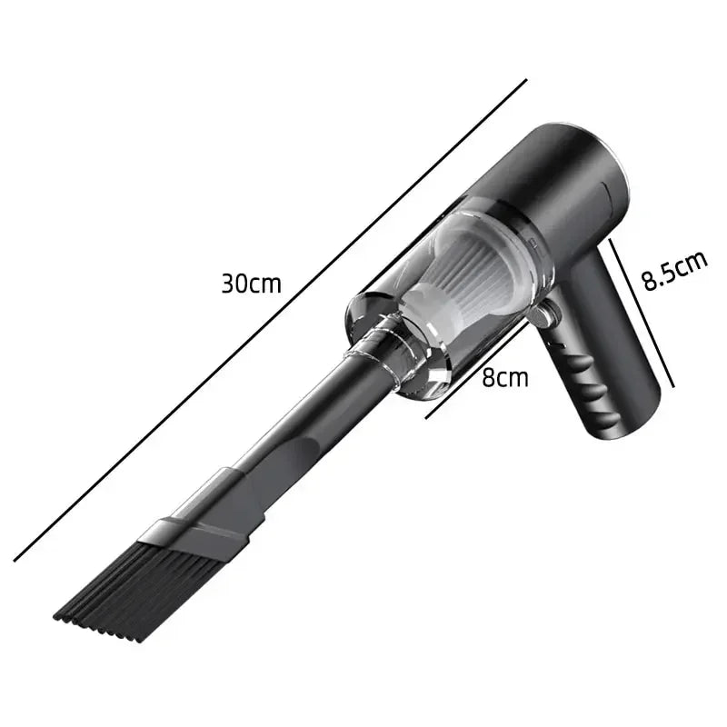 Aspirador de coche inalámbrico portátil, aspirador inalámbrico de doble uso para el hogar y el coche, potente aspirador de alta potencia de 120W