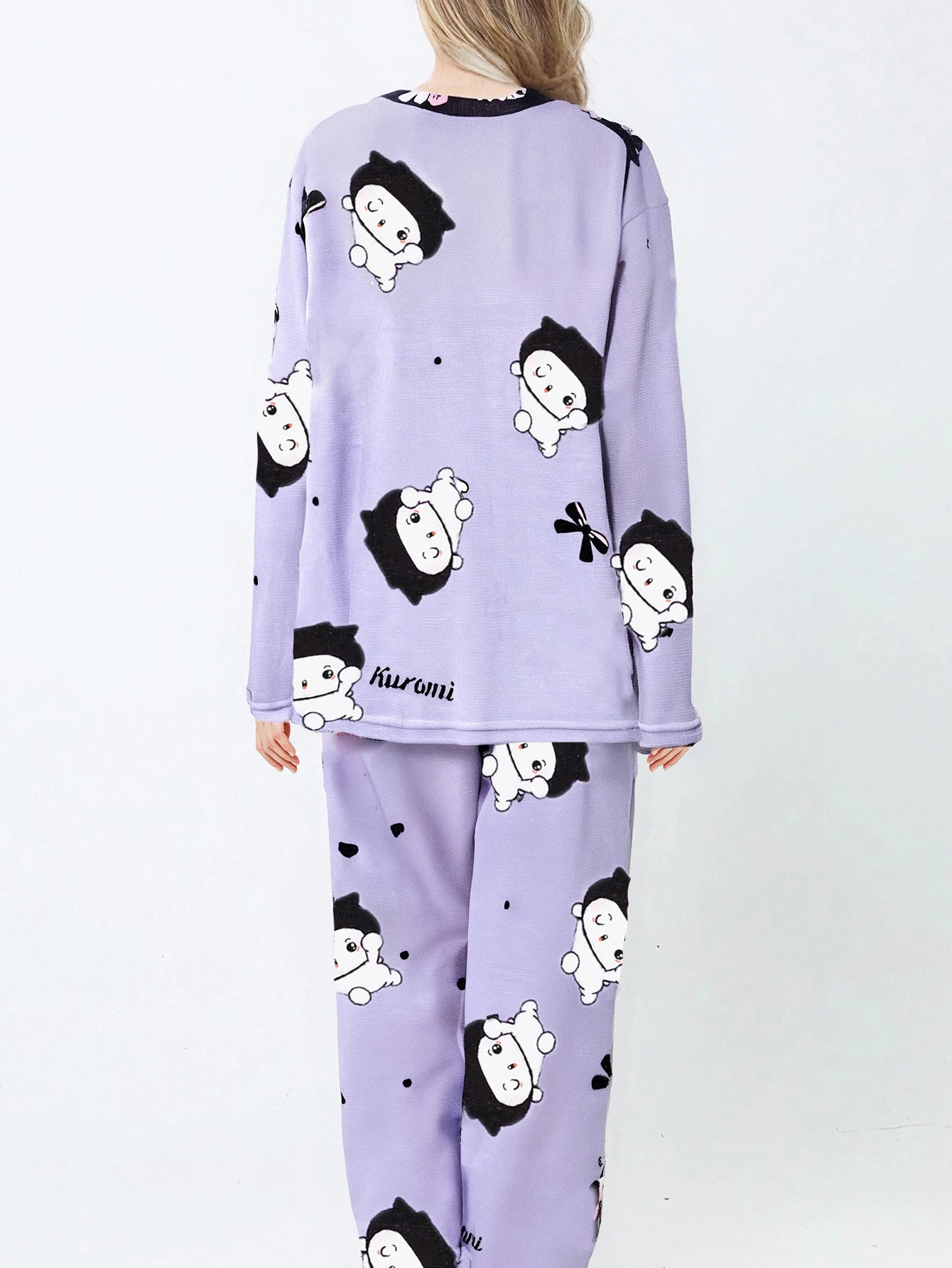 Conjunto de Pijama de Franela para Mujer – Suave y Cálido, Ideal para el Invierno, Pijama Largo de Manga Larga y Pantalón Cómodo