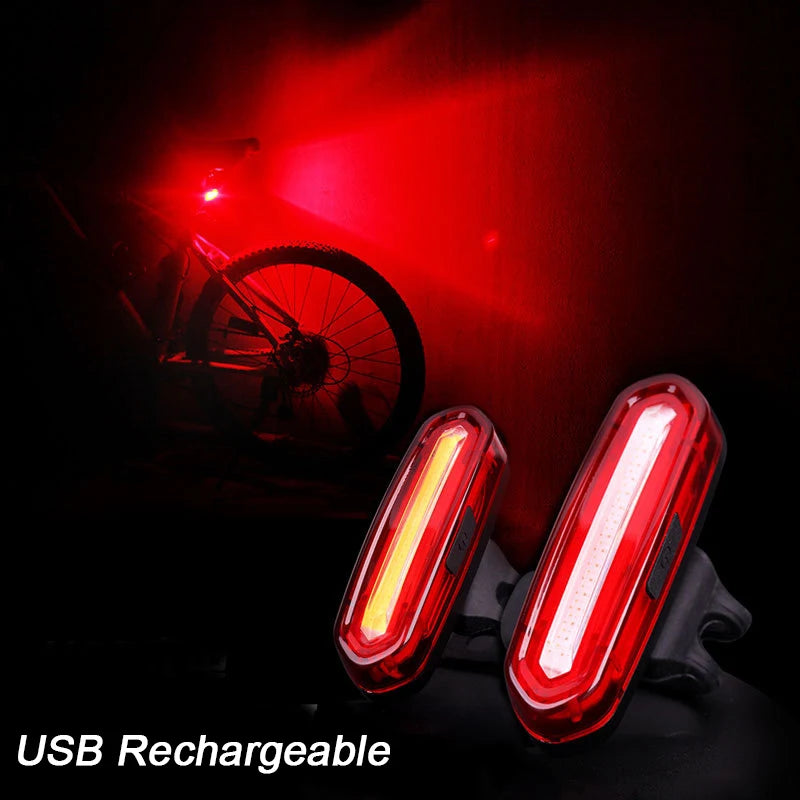 Lámpara trasera de bicicleta, luz LED impermeable para bicicleta, luces traseras de alto brillo, lámpara de advertencia de seguridad en ciclismo nocturno, linterna para bicicleta de montaña y carretera