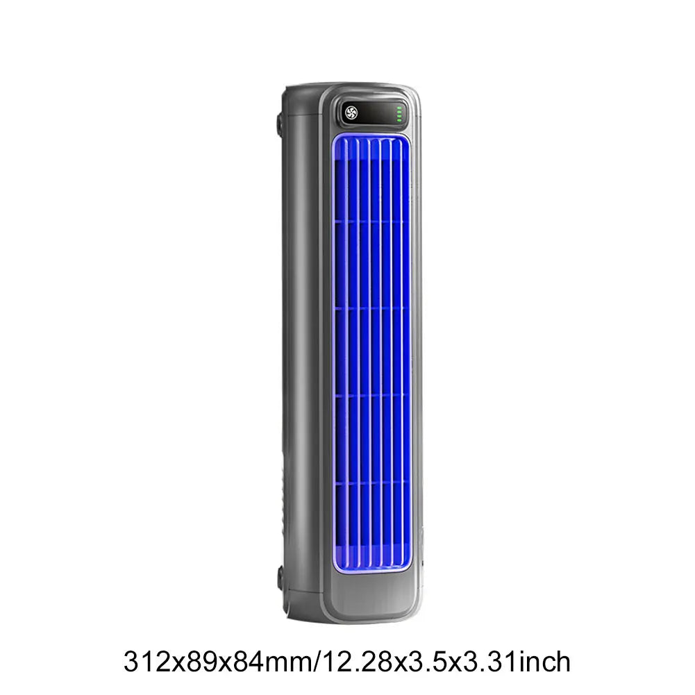 Ventilador de Torre portátil de 3 velocidades para escritorio, ventilador de pie silencioso, recargable, montaje en pared, para dormitorio, sala de estar y oficina
