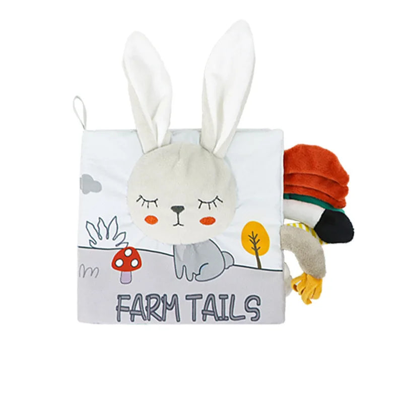 Libros suaves para bebés, juguetes 3D con tacto y sensación de tela arrugada, libros para bebés, niños, tacto y sensación arrugada, regalos para niños pequeños