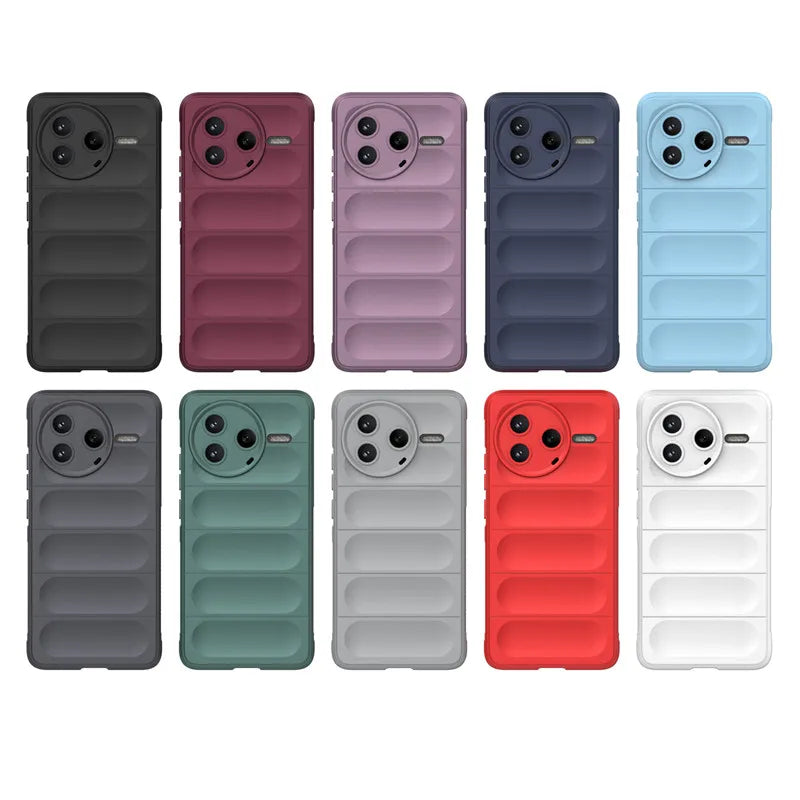 Para Xiaomi Poco F7 Pro funda Xiaomi Poco F7 Pro funda de silicona antideslizante a prueba de golpes TPU funda trasera de teléfono para Xiaomi Poco F7 Pro