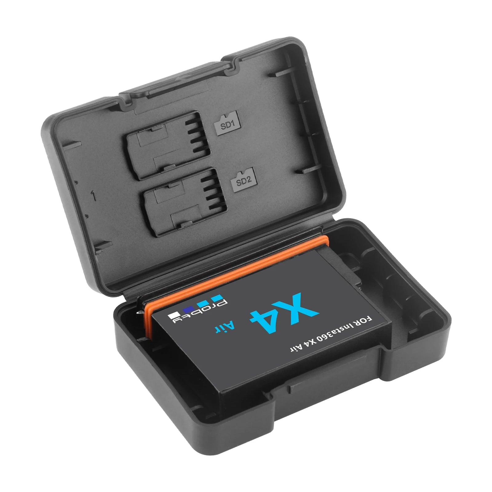 Batería de repuesto de 2100mAh para Insta360 X4 Air / Caja de carga rápida para accesorios de cámara de acción Insta 360 X4 Air