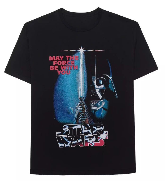 Camisetas oficiales con estampado temático de Star Wars, de manga corta, holgadas y cómodas, para hombres y mujeres en la calle.