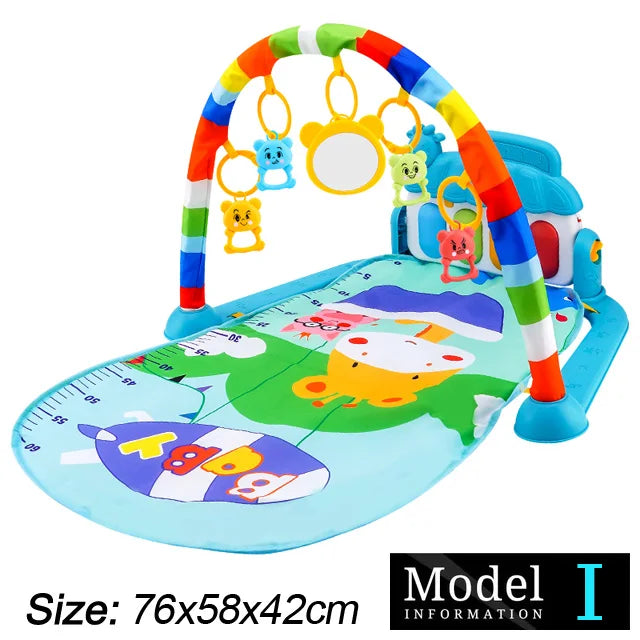 Soporte de Fitness para bebé, juego de música, juguetes de actividades de gimnasio, manta para gatear de Piano para recién nacido, almohadilla de juego de Pedal, regalos de educación temprana de 0 a 36 meses