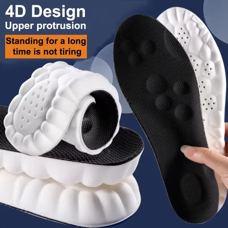 Plantillas deportivas de látex, almohadillas suaves para zapatos de alta elasticidad, desodorante ortopédico transpirable, cojín de absorción de impacto, plantilla de soporte para arco