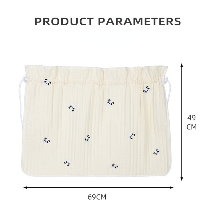 Parasol para ventana de coche de bebé, de algodón grueso bordado con dibujos animados, protección UV, ventosa, cortina deslizante instalada