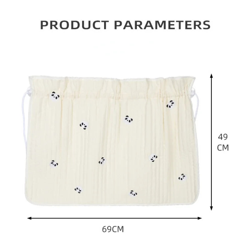 Parasol para ventana de coche de bebé, de algodón grueso bordado con dibujos animados, protección UV, ventosa, cortina deslizante instalada